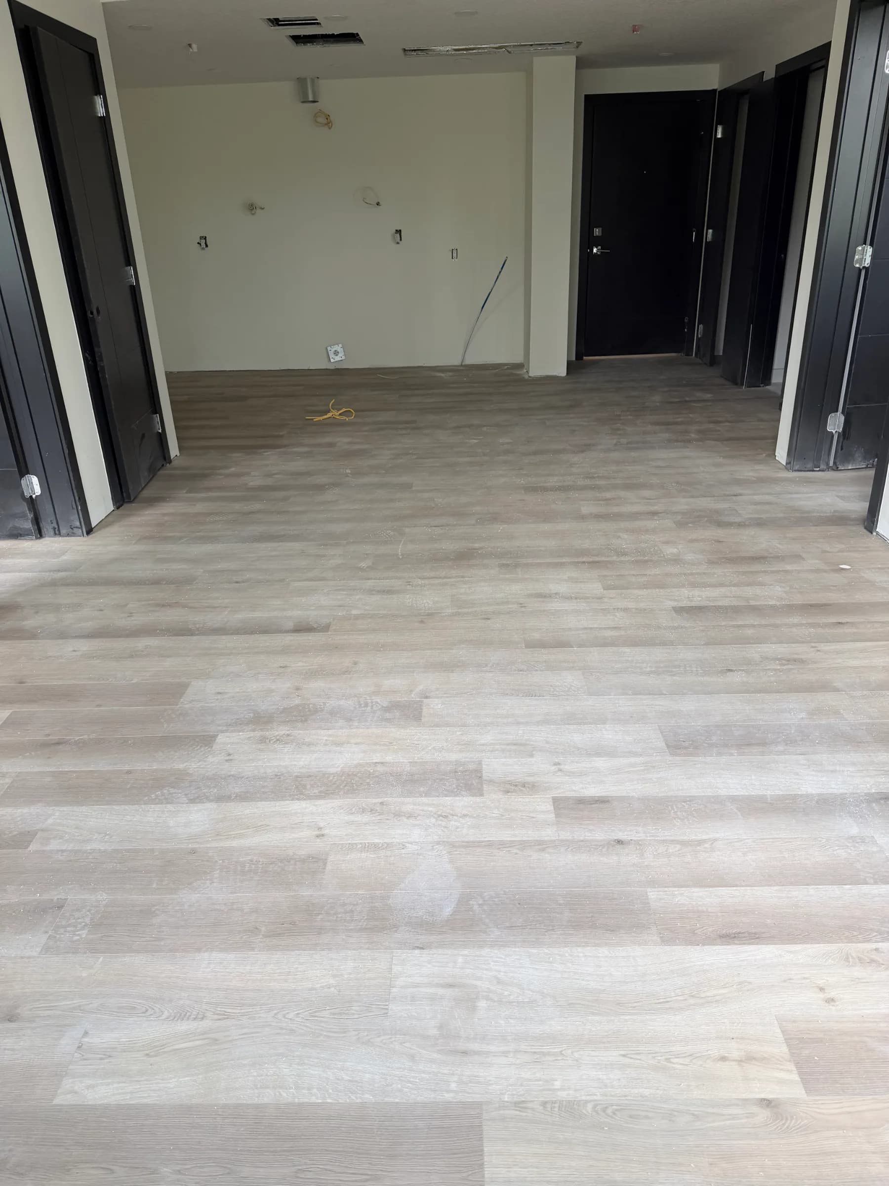Luxury vinyl plank flooring installed throughout a residential interior