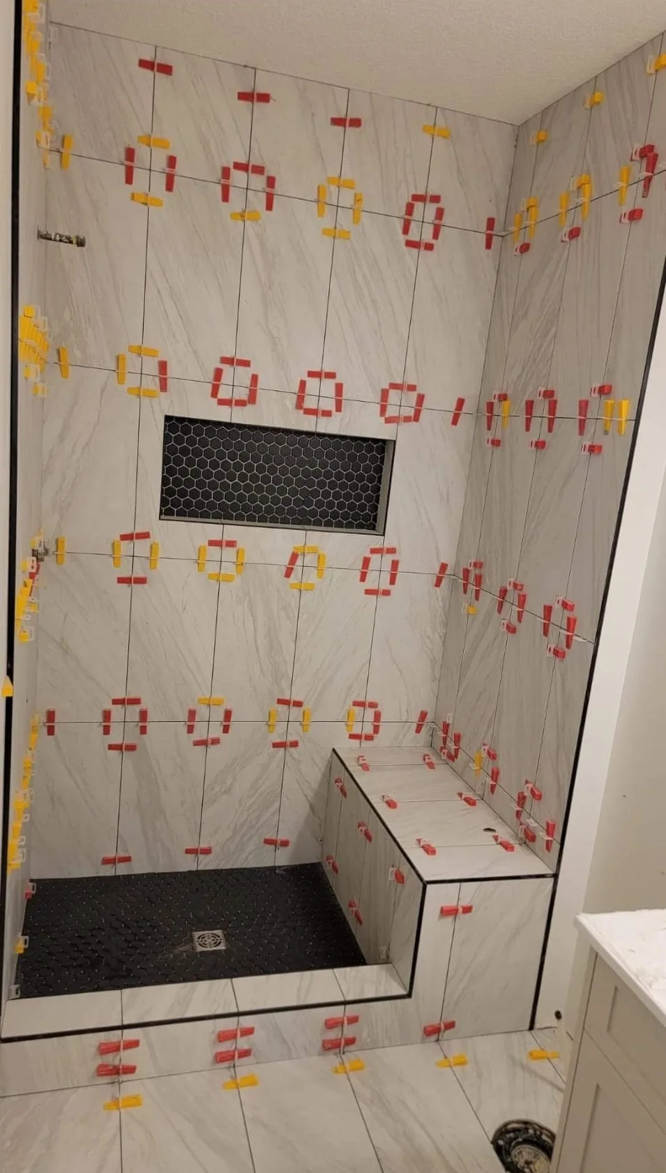 Tile measurements for a square footage calculator